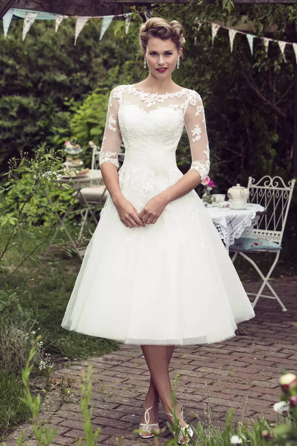 Tea Length Bridal And 50 S Style Short Wedding Dresses Brighton