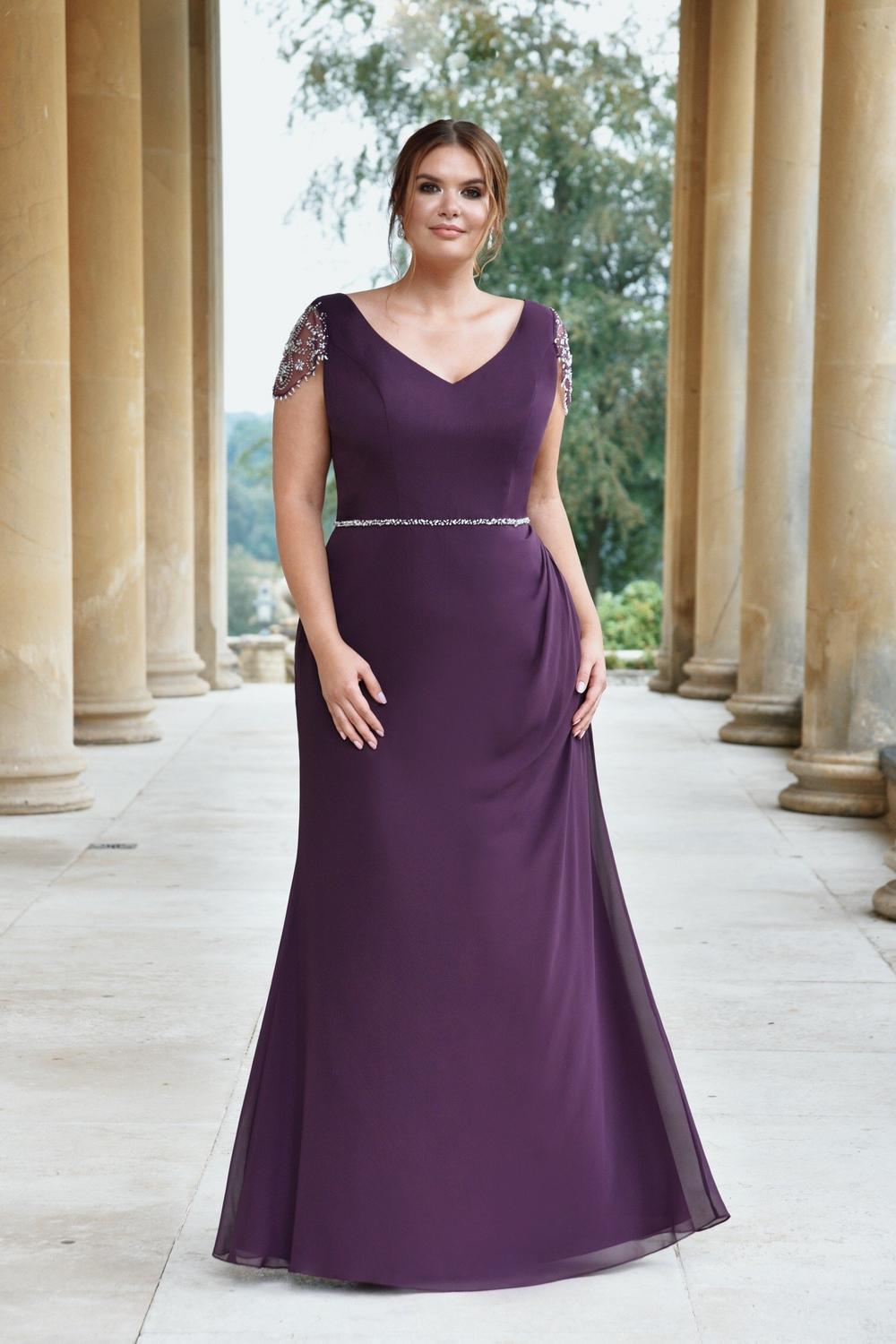 david's bridal purple wedding dress