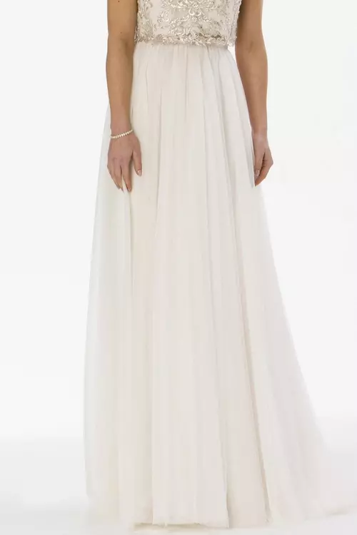 Ws201 Gorgeous Boho Tulle Maxi Skirt Bridal Separates True Bride