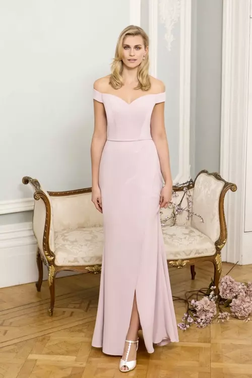 M780 | Boho Style Bridesmaids Dress with Split | True Bridesmaids