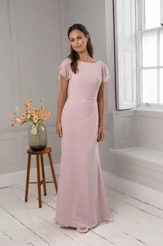 luna bridesmaid dresses Luna High Neck Chiffon Bridesmaid Dress
