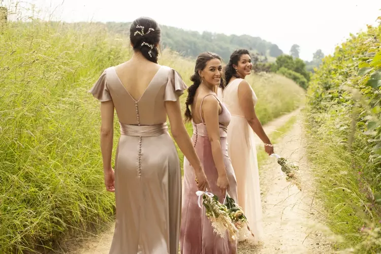 Honey M456CHAM | Slinky Wraparound Bridesmaid Style | True Bridesmaids
