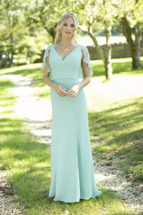 Victoria E225 | Floaty Boho Cape Style Bridesmaids Dress | Essentials Victoria E225 | Floaty Boho Cape Style Bridesmaids Dress | Essentials