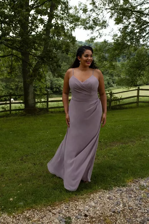 E232C | Modern Elegant Bridesmaid Dress | Essentials by True Bride