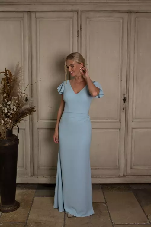 luna bridesmaid dresses Luna High Neck Chiffon Bridesmaid Dress
