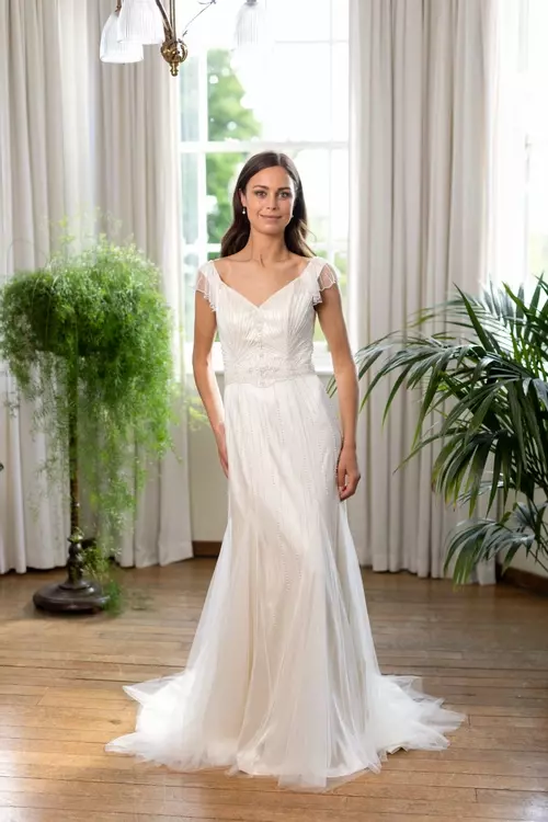 Charleston W423 | 1920s Beaded Bridal Gown | True Bride Charleston W423 | 1920s Beaded Bridal Gown | True Bride