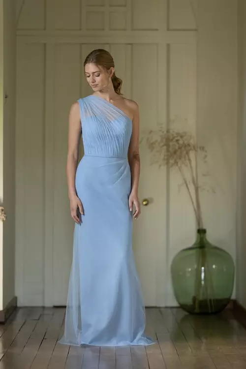 what to do with used bridesmaid dresses Lace Boat Neck Long Sleeves Bridesmaid Dress| Plus Size