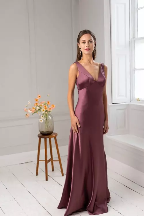 blue dress for baby girl Zapaka Women Dark Green Tulle Long Sleeves Bridesmaid Dress V-Neck A Line Pleated Wedding Guest Dress, Dark Green / US16 main image 0