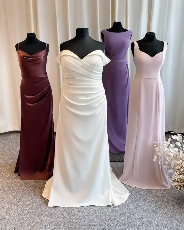 valentina red bridesmaid dresses Valentina Chiffon Dress