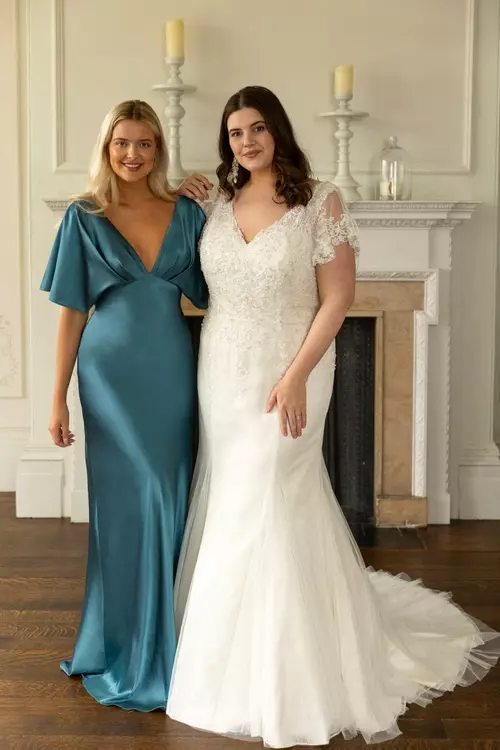 princess polly baby blue dress Charlotte Bridal Shop | Magnolia Laine Bridal | Wedding Dress Shop main image 0