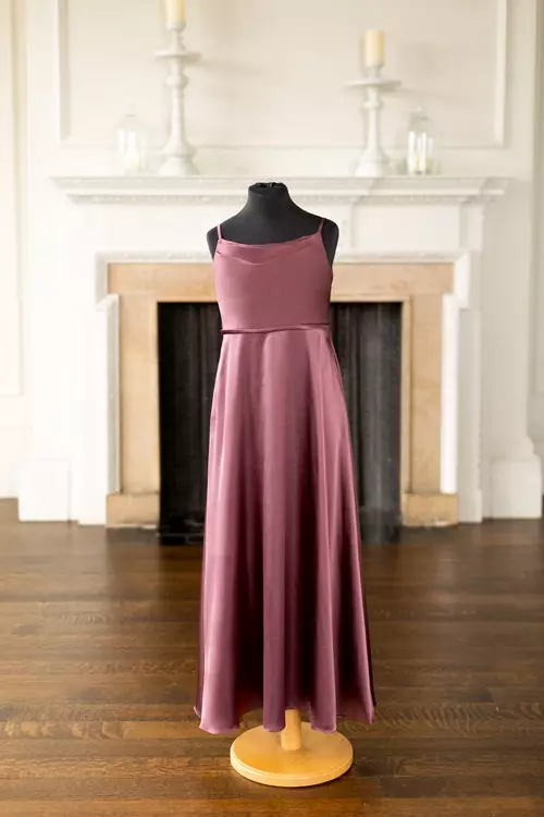 T480 | Boho Cowl Front Junior Bridesmaid Dress | True Bride T480 | Boho Cowl Front Junior Bridesmaid Dress | True Bride