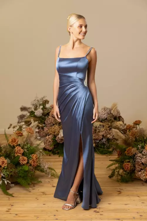 kylie satin dress Kylie Jenner Dark Green Off Shoulder Slit Dress Christmas Eve 2019