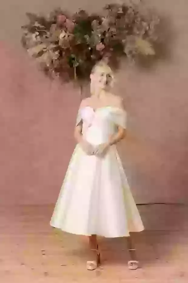 princess polly baby blue dress 50S Wedding Dress Uk main image 1