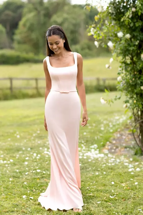 satin emerald bridesmaid dresses Six Stories Bow One-Shoulder Maxi Dress