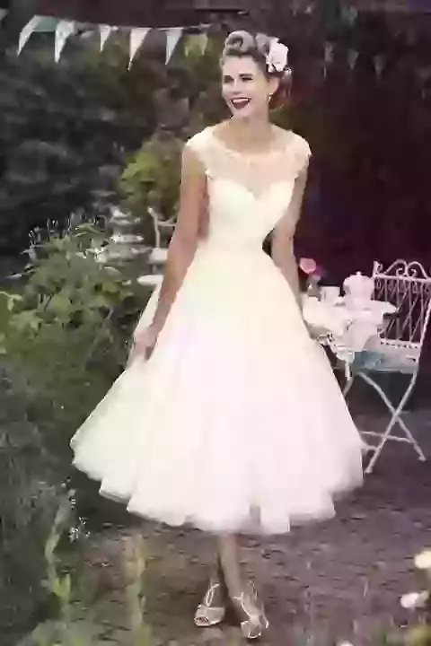 Tea Length Bridal And 50s Style Short Wedding Dresses Brighton