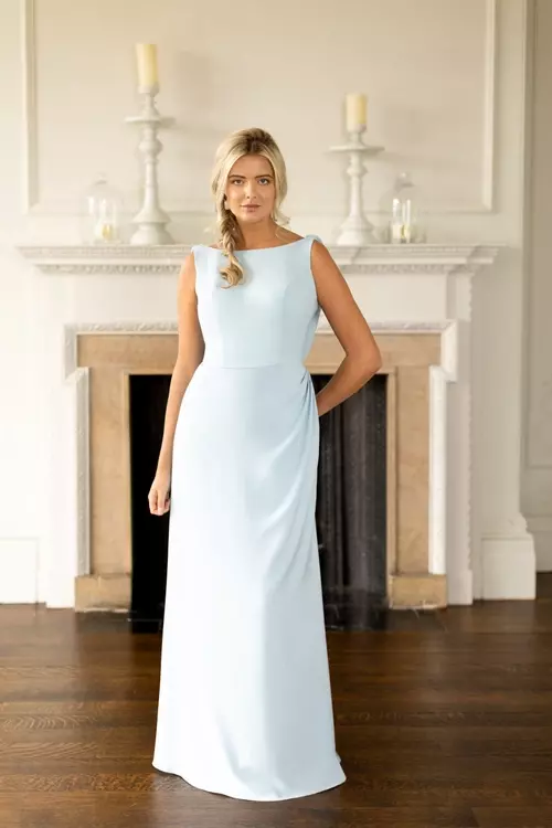 crepe bridesmaid dresses uk E205 | Plunge Cowl Back Dress Size:40L bias cut to ensure YGroup_BEBE2312 Allen Edmonds Park Avenue